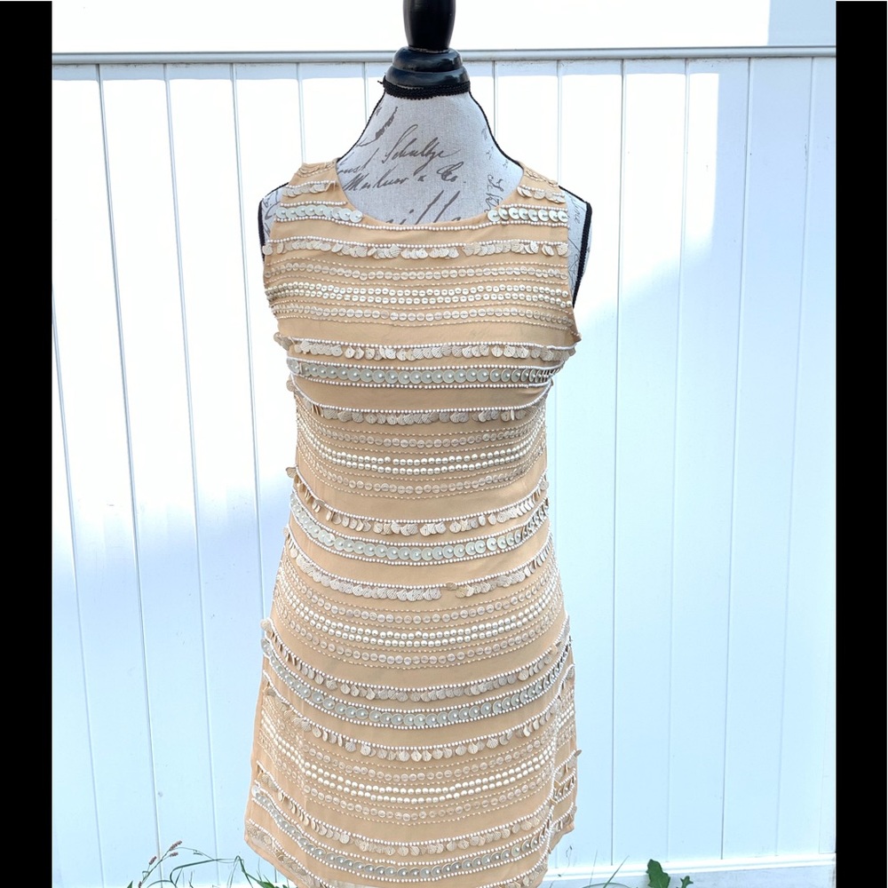 TL the letter seashell and pearl dress